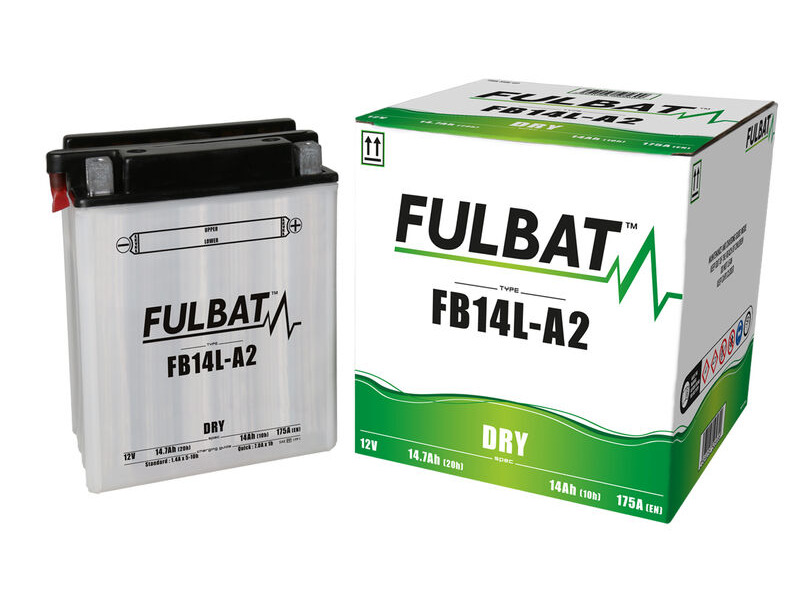 FULBAT Battery Dry - FB14L-A2, With Acid Pack click to zoom image