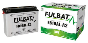 FULBAT Battery Dry - FB16AL-A2, With Acid Pack 