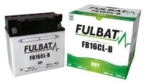 FULBAT Battery Dry - FB16CL-B, With Acid Pack 