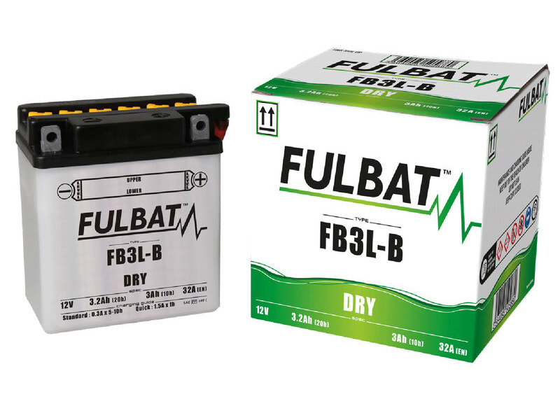FULBAT Battery Dry - FB3L-B, With Acid Pack click to zoom image