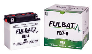 FULBAT Battery Dry - FB7-A, With Acid Pack 