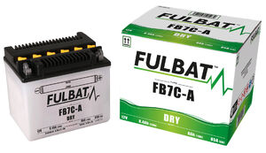 FULBAT Battery Dry - FB7C-A, With Acid Pack 