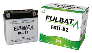 FULBAT Battery Dry - FB7L-B2, With Acid Pack 