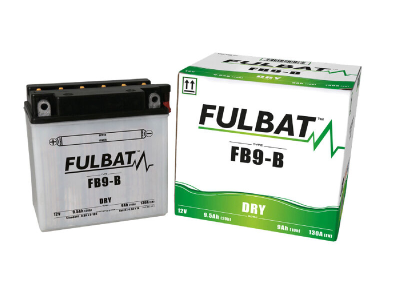 FULBAT Battery Dry - FB9-B, With Acid Pack click to zoom image