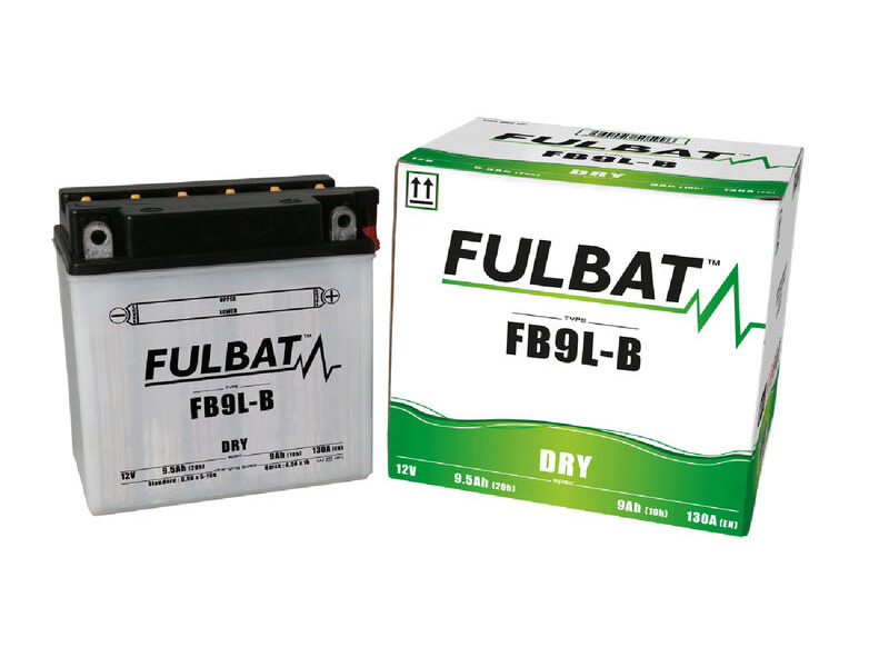FULBAT Battery Dry - FB9L-B, With Acid Pack click to zoom image