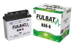 FULBAT Battery Dry - B39-6, With Acid Pack 
