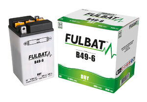 FULBAT Battery Dry - B49-6, With Acid Pack 