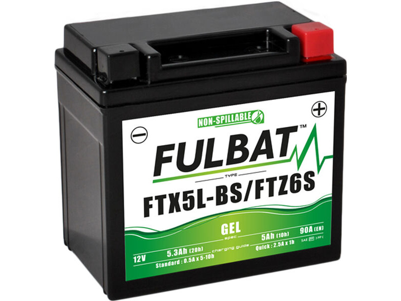FULBAT Battery Gel - FTX5L-BS / FTZ6S click to zoom image