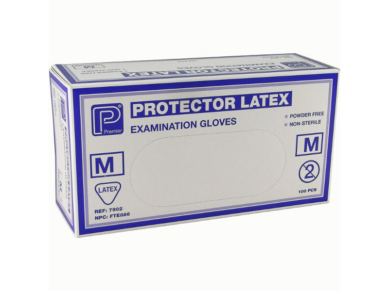 GRANVILLE Powder Free Latex Gloves Med 100 per box 2.15 click to zoom image