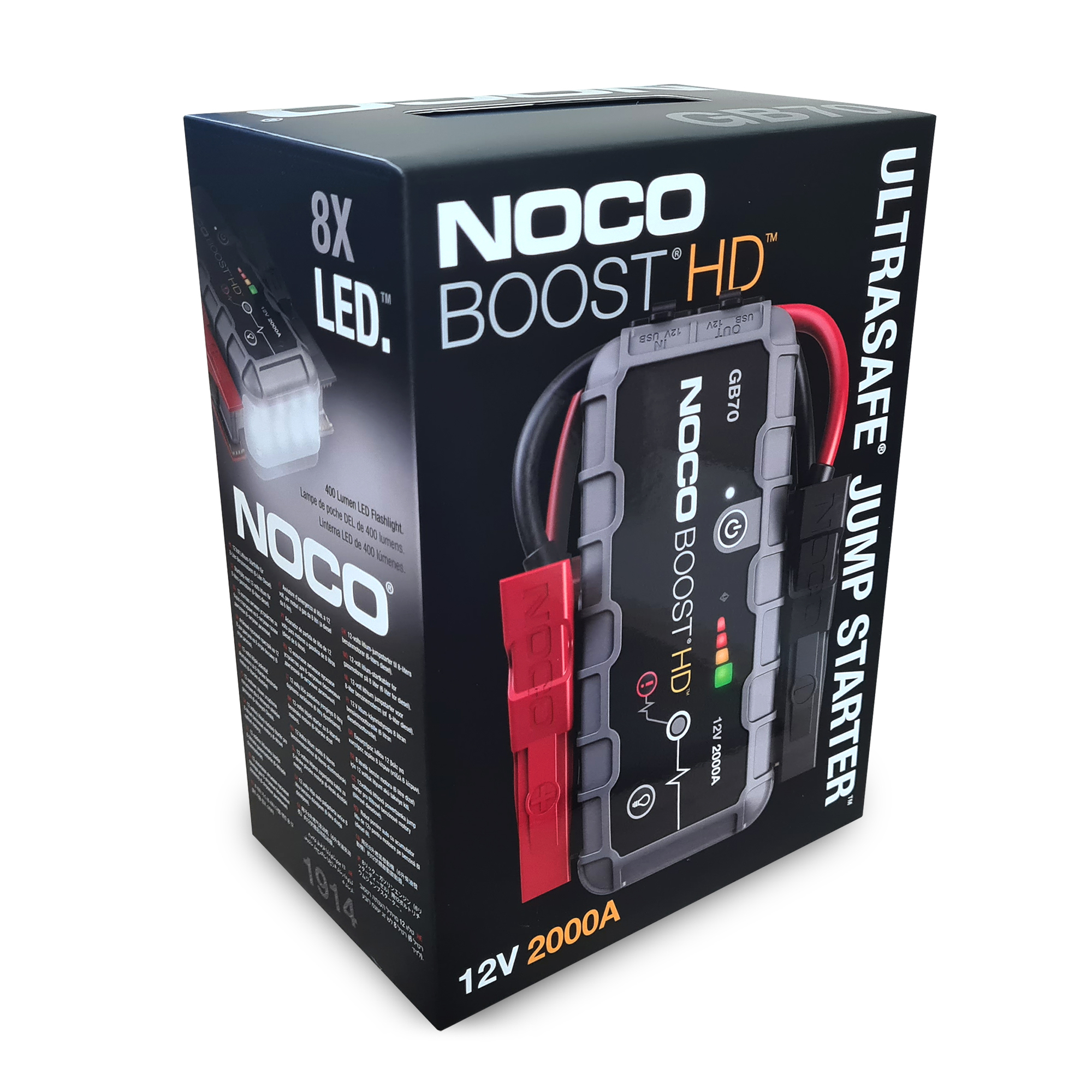 Noco Gb70 Genius Boost Hd - 2000a Ultrasafe Jump Starter