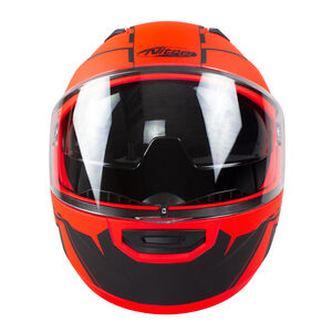 NITRO Helmet Nitro F350 Analog Dvs Satin Black/Red/Gun click to zoom image