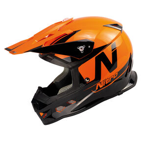 NITRO MX700 Holeshot Helmet - Black Orange Gloss 