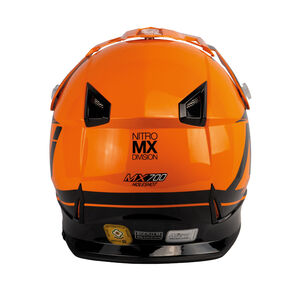 NITRO MX700 Junior Black Orange Gloss L 52-53 click to zoom image
