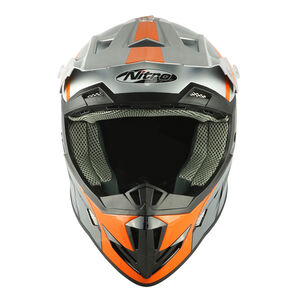 NITRO MX700 Recoil Helmet - Silver/Black/Gun/Orange click to zoom image