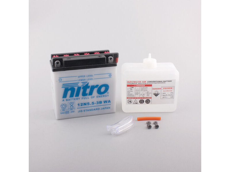 NITRO BATT 12N5.5-3B open with acid pack click to zoom image