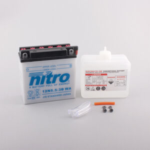 NITRO BATT 12N5.5-3B open with acid pack 