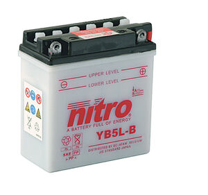 NITRO BATT YB5L-B open with acid pack (CB5LB) 