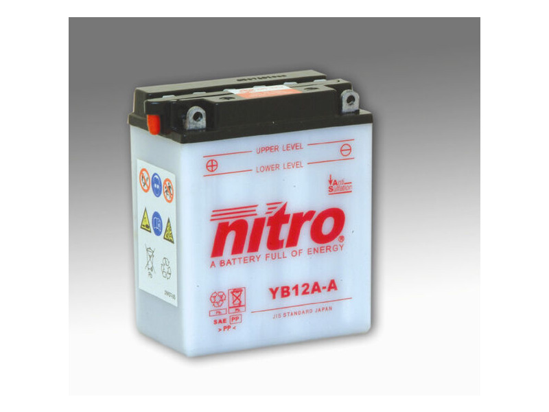 NITRO BATT YB12A-A open with acid pack (CB12AA) click to zoom image