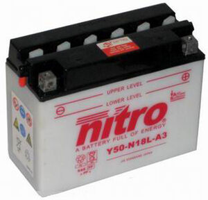 NITRO BATT Y50N18L-A3 open with acid pack 