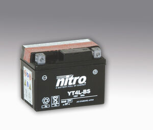 NITRO BATT YT4L-BS AGM open with acid pack (GT4L-BS) 