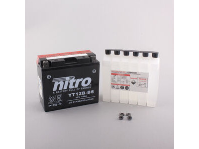NITRO BATT YT12B-BS AGM open with acid pack (GT12B-BS)