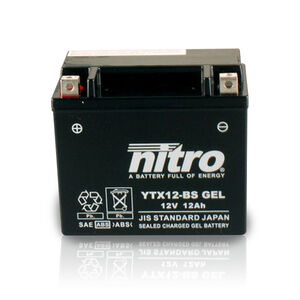 NITRO BATT YTX12BS AGM closed GEL (GTX12BS) 
