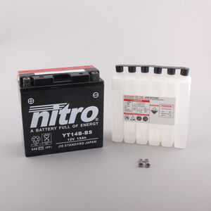 NITRO BATT YT14B-BS AGM open with acid pack (GT14B-BS) 