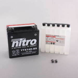 NITRO BATT YTX14H-BS AGM open with acid pack (GTX14H-BS) 
