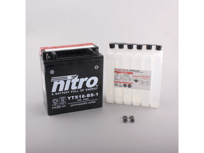 NITRO BATT YTX16-BS-1 AGM open with acid pack