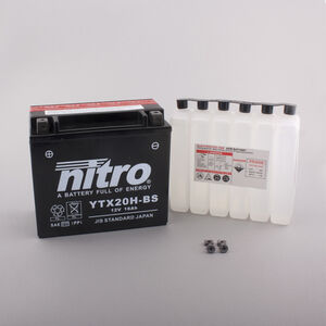 NITRO BATT YTX20H-BS AGM open with acid pack 