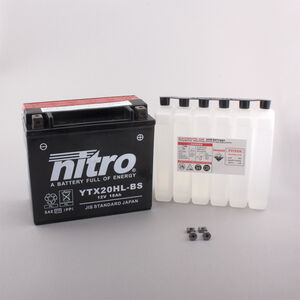 NITRO BATT YTX20HL-BS AGM open with acid pack (GTX20HL-BS) 