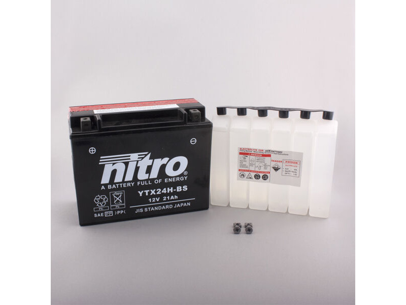NITRO BATT YTX24H-BS AGM open with acid pack click to zoom image