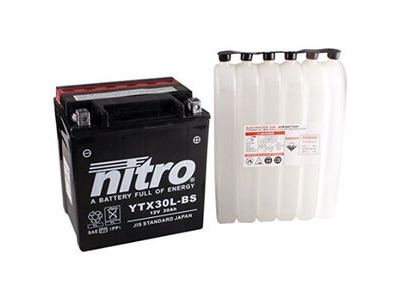 NITRO BATT YTX30L-BS AGM open with acid pack (GTX30L-BS)