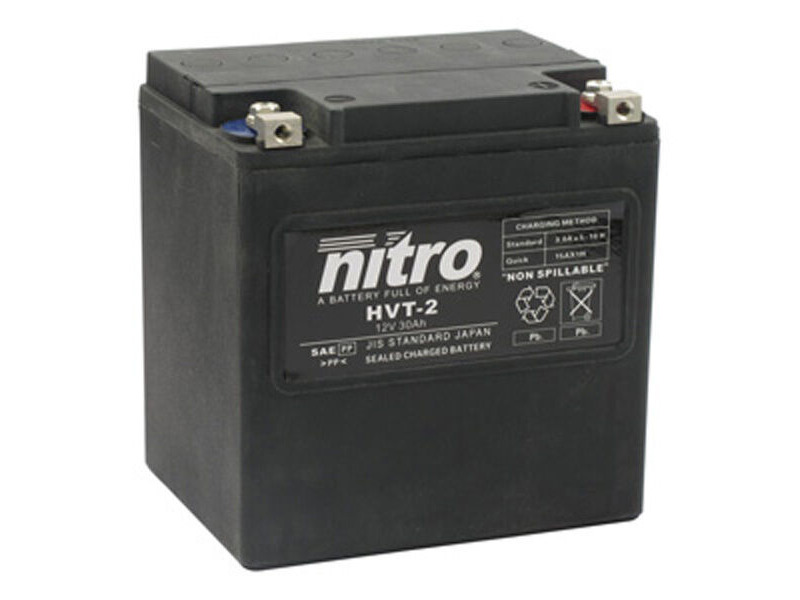 NITRO BATT sealed HVT02 (YIX30L) Harley 66010-97 (2) click to zoom image