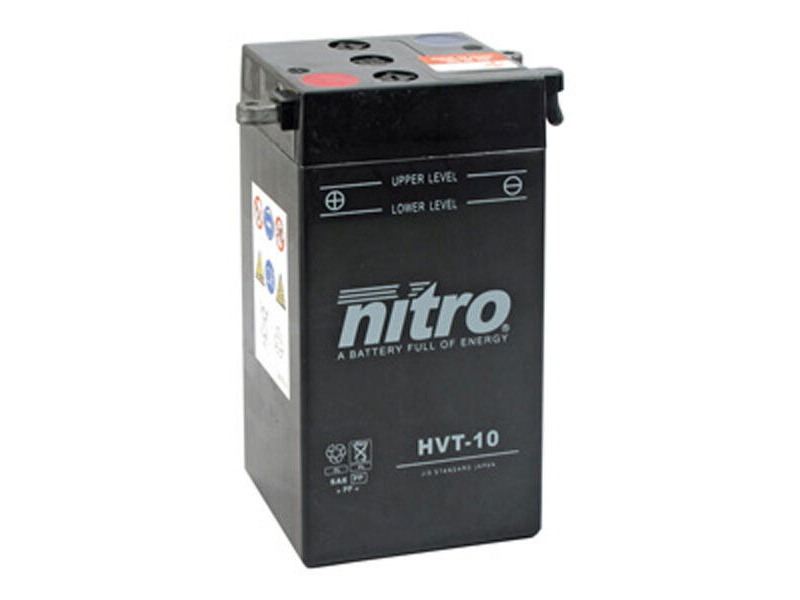 NITRO BATT HVT10 (YB2-6) without acid Harley 66006-29 6V (4) click to zoom image