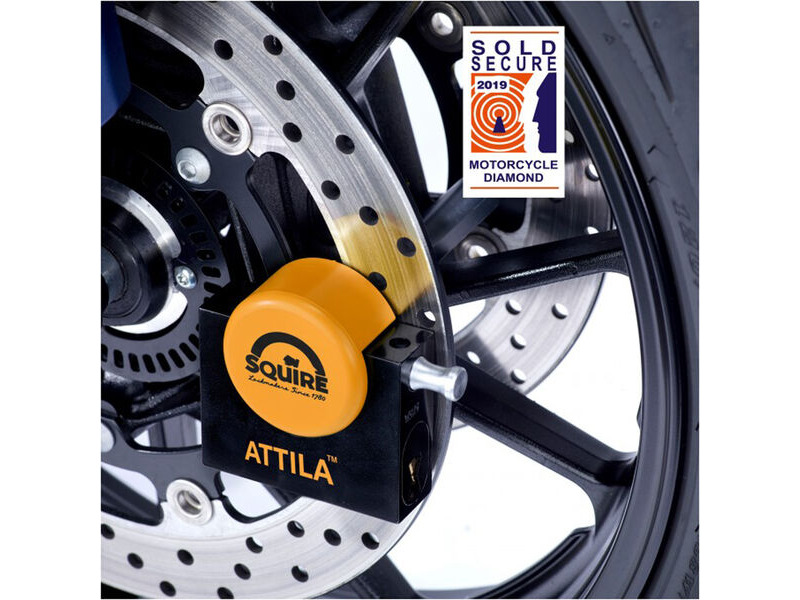 SQUIRE Attila Diamond Sold Secure Single Disc Lock - Short Pin click to zoom image