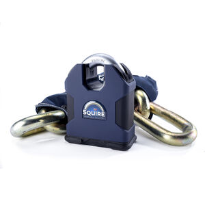 SQUIRE Behemoth Sold secure Diamond SS100 C/S lock with 1.5 m Boron 22mm chain 