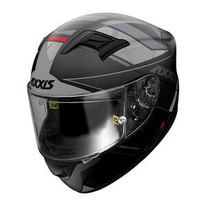 AXXIS Racer GP Tech B2 Matt Grey Fibre SV Inc Free Dark Visor+Pinlock 