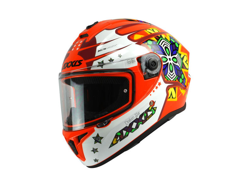 AXXIS Draken S Star C5 Gloss Fluor Red click to zoom image