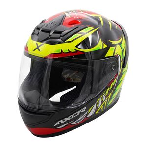 AXOR Helmet Rage Full Face - Python Red Yellow Black Gloss 