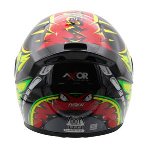 AXOR Helmet Rage Full Face - Python Red Yellow Black Gloss click to zoom image