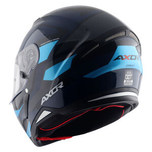 AXOR Helmet SH890 Full Face - Cornet Gloss Black Blue click to zoom image