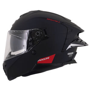 AXOR Brutale Full Face Helmet With Dual Spoiler Black Matt click to zoom image
