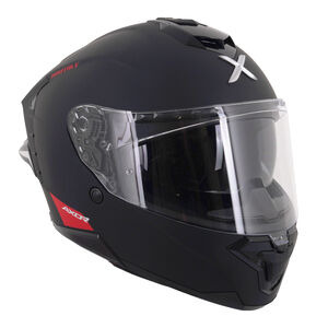 AXOR Brutale Full Face Helmet With Dual Spoiler Black Matt click to zoom image