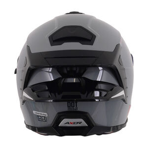 AXOR Brutale Full Face Helmet With Dual Spoiler Nardo Grey Gloss click to zoom image