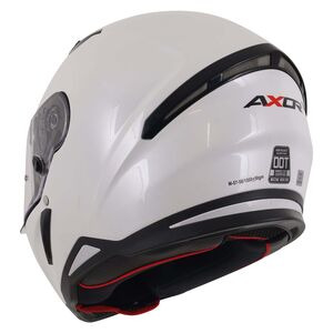 AXOR Hunter Full Face Helmet Solid White Gloss click to zoom image