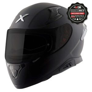 AXOR Apex Full Face Helmet Matt Black click to zoom image