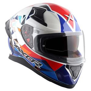 AXOR Apex Full Face Helmet Prism White Red Gloss click to zoom image