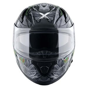 AXOR Apex Full Face Helmet Ascetic Stone Black Grey Gloss click to zoom image