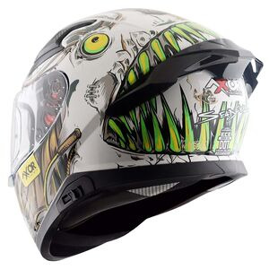 AXOR Apex Full Face Helmet Sea Devil White Gold Gloss click to zoom image